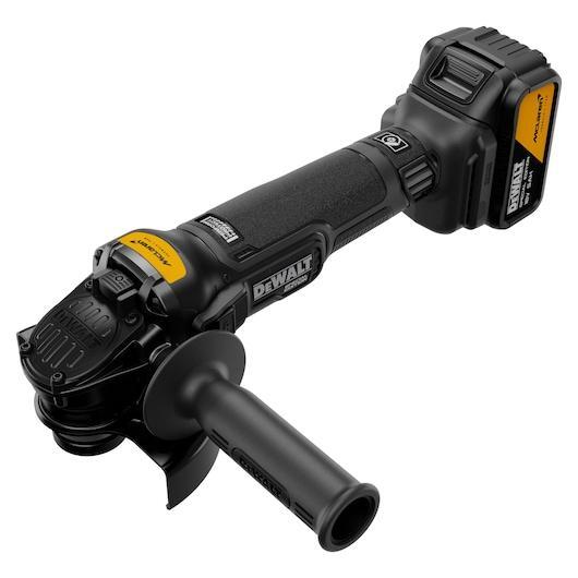 DeWALT Bezuhlíková uhlová brúska DEWALT®  McLaren F1 Team 18 V XR® 125 mm – 2 x 5 Ah  DCG45MP2T-QW