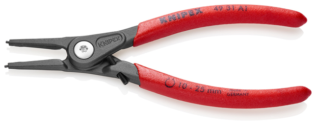 KNIPEX 49 31 A1 Presné kliešte na poistné krúžky pre vonkajšie poistné krúžky na hriadeľoch s obmedz