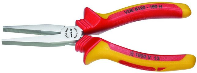 GEDORE VDE 8120-160 H Ploché kliešte VDE s izolačným krytom 160 mm