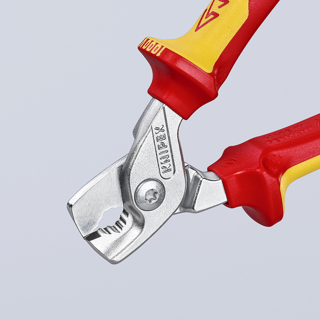 KNIPEX 95 16 160 SB StepCut® Nožnice na káble izolované s multi-komponentnými rukoväťami, VDE testov