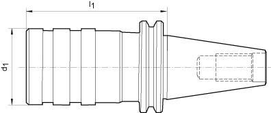 FORTIS Upínač pre závitorezné vložky M6-M20 SK50 elastik FE2 / FES2 tvar A DIN69871 Fortis