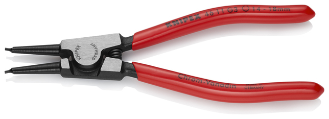 KNIPEX 46 11 G3 Kliešte na poistné krúžky na uchopenie krúžkov na hriadeľoch poplastované čierne atr
