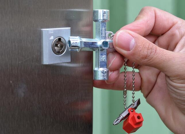 Kľúč na skrinky rozvodové 65x65 Schuebo