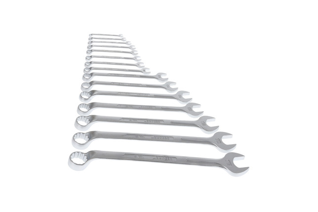 GEDORE 1 B-0115 Sada plochých a očkových kľúčov 15-dielna 6-32 mm