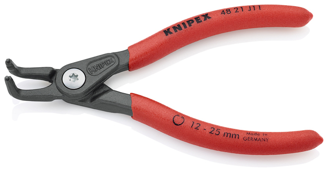 KNIPEX 48 21 J11 SB Presné kliešte na poistné krúžky pre vnútorné poistné krúžky vo vŕtaných otvoroc