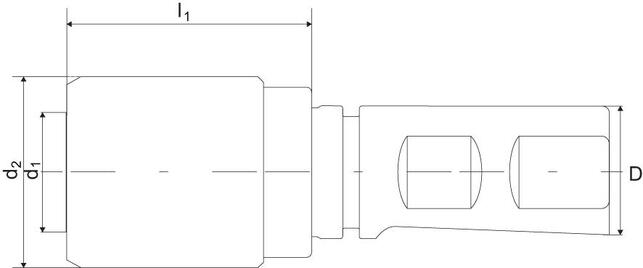 FORMAT Upínač pre závitorezné vložky M3 - M12 D20mm elastik FE1 / FES1 DIN1835 B+E Format excellent