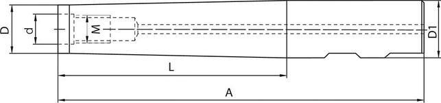 FORTIS Nadstavec predlžovací pre frézy M10 L100mm DIN1835B Fortis