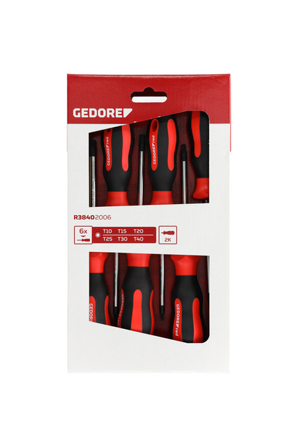 GEDORE RED Sada skrutkovačov 6 diel torx T10-T40 2C R38402006 Gedore Red