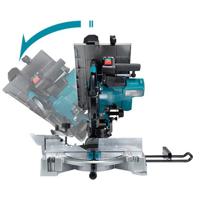 MAKITA LH001GZ - Akkumulátoros ferde vágó fűrész felső asztallal, önálló