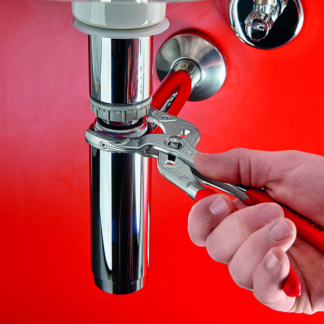 KNIPEX 81 13 250 SB Kliešte na sifóny a konektory s protišmykovým plastovým povrchom pochrómované 25