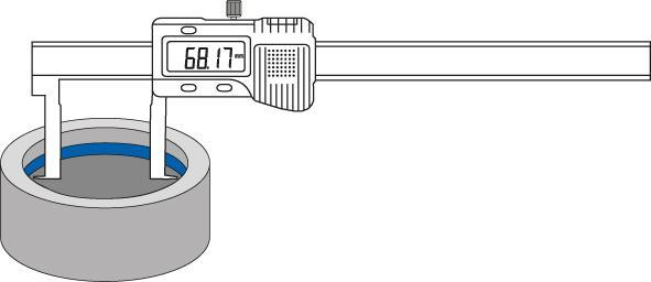 FORTIS Meradlo posuvné digi 35-200/0,01mm vnútorné drážkové Fortis