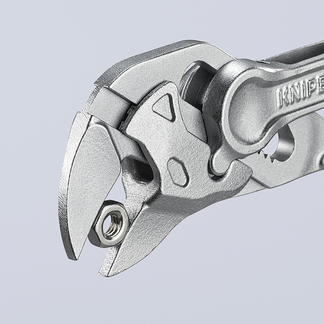 KNIPEX 86 04 100 BK Kliešťové kľúče XS Kliešte a kľúč v jednom náradí razený, drsný povrch pochrómov