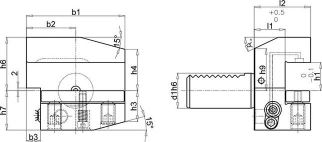 FORTIS Držiak VDI 40 B4A Fortis