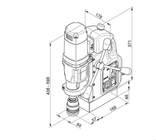 BDS MASCHINEN Vŕtačka magnetická MAB 485 BDS