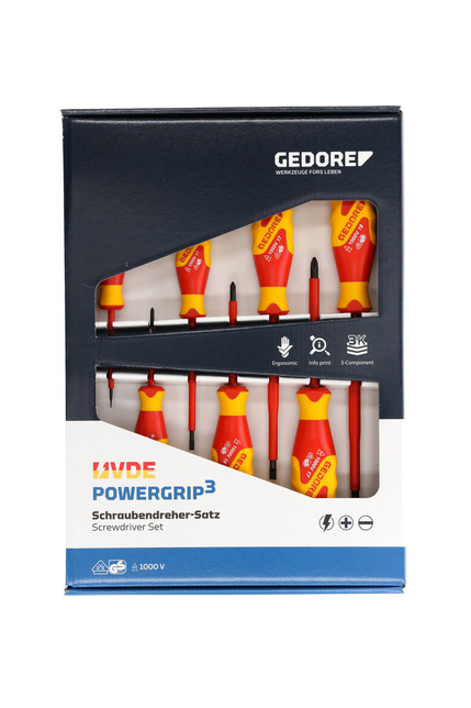 GEDORE VDE 2170-2160 PH-077 Sada skrutkovačov VDE 7-dielna IS 2,5-6,5 PH 0-2