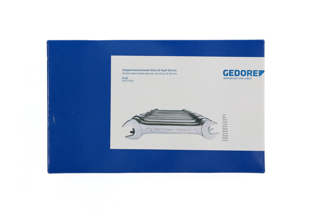 GEDORE 6-12 Sada obojstranných plochých kľúčov, 12-dielna 6-32 mm