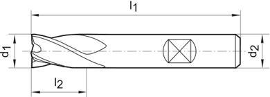 FORMAT Fréza 5mm Z4 VHM mini DIN6527-HB Format