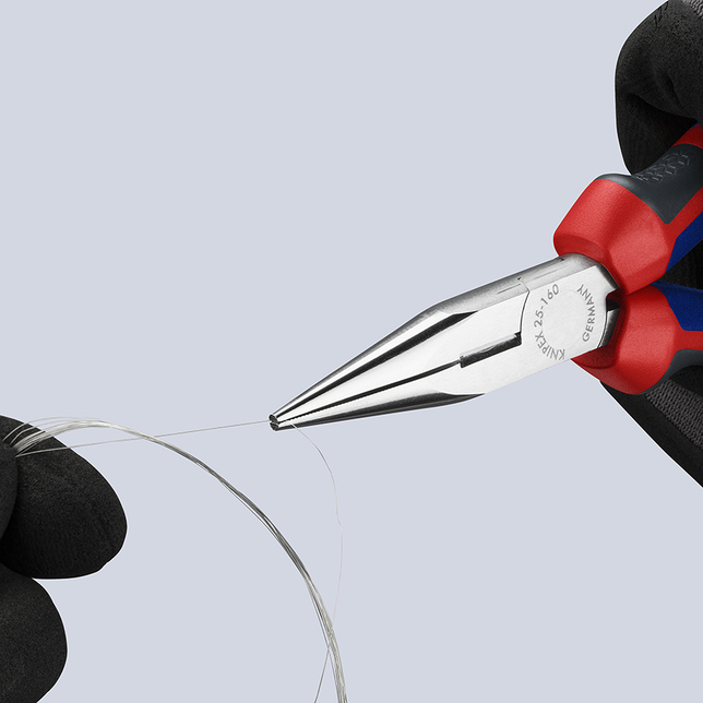 KNIPEX 25 05 160 SB Polguľaté bočné cvikacie kliešte (Kliešte pre rádiotechnikov) pochrómované 160 m