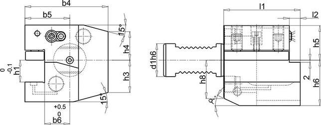 FORTIS Držiak VDI 50 C2C3A Fortis