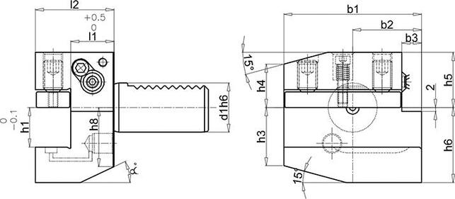 FORTIS Držiak VDI 50 B1A Fortis