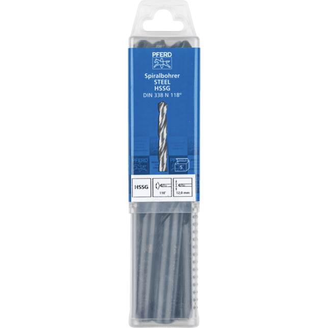 PFERD TOOLS Vrtacie a ponorné nástroje SPB DIN 338 HSSG N 12,0 OCEĽ