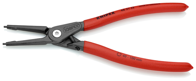 KNIPEX 48 31 J3 Presné kliešte na poistné krúžky pre vnútorné poistné krúžky vo vŕtaných otvoroch s 