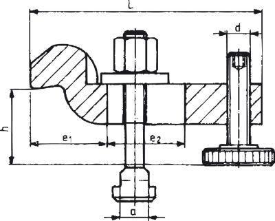 Svorka upínacia zalomena s podpornou skrutkou M16x18x125 18mm DIN787 AMF
