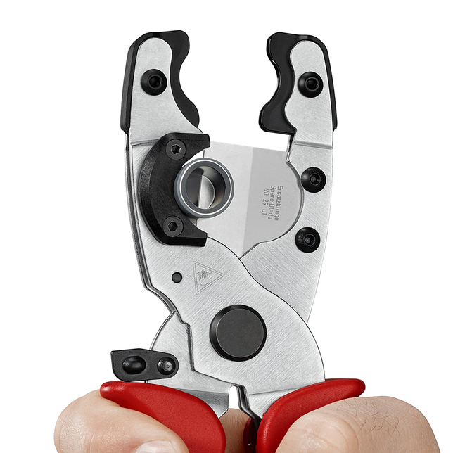 KNIPEX 90 25 20 Kliešte na rezanie rúr pre kompozitné trubky a ochranné trubky s multi-komponentnými