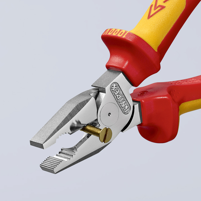 KNIPEX 02 06 180 SB Kombinované kliešte s veľkou pákovou silou izolované s multi-komponentnými rukov