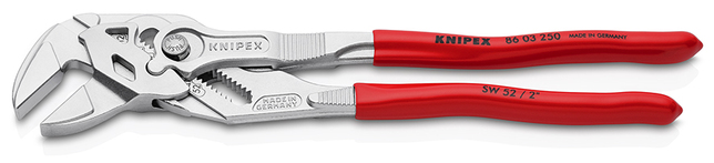 KNIPEX 86 03 250 SB Kliešťové kľúče Kliešte a kľúč v jednom náradí poplastované pochrómované