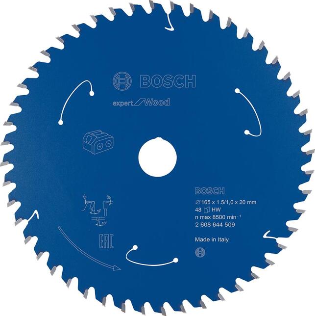 BOSCH HM-Kreissägeblatt 165x1,5/1x20 48Z Bosch VE à 1 Stück Expert f Wood f Akkusägen