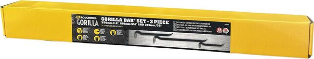 ROUGHNECK Sada klincovačiek 3-dosková 350+600+900mm Gorilla Bar