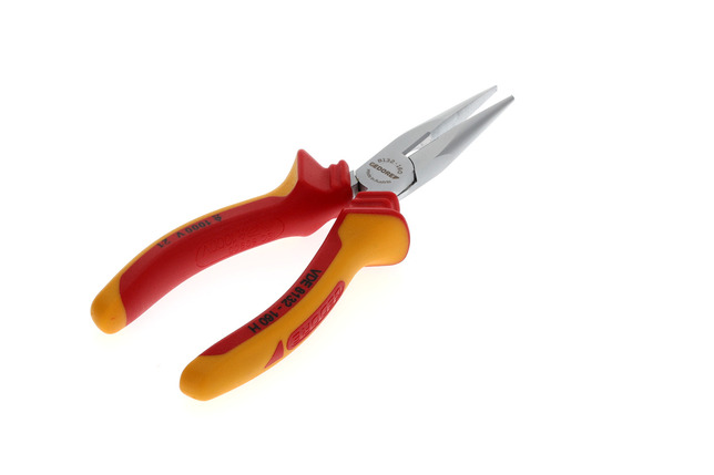 GEDORE VDE 8132-160 H Ploché okrúhle kliešte VDE s izolačným krytom 160 mm