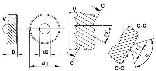Koliesko radlovacie 20x0,6x6mm typ BR 45st PM DIN403 QUICK