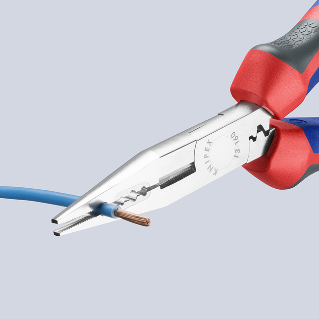 KNIPEX 13 05 160 Elektrikárske kliešte pochrómované 160 mm