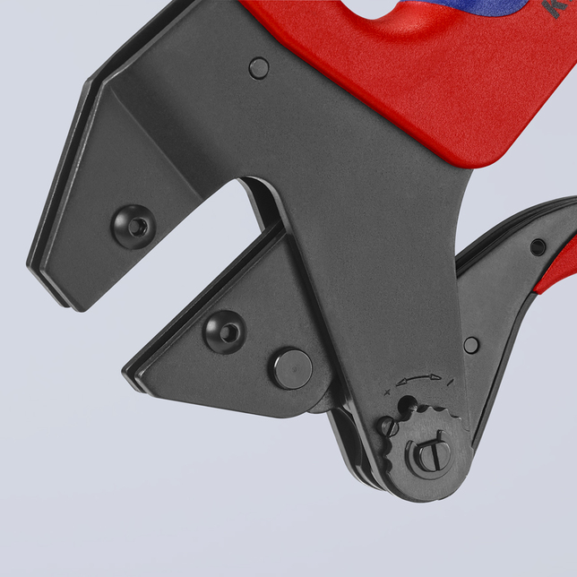 KNIPEX 97 43 200 Systémové lisovacie kliešte pre vymeniteľné lisovacie čeluste s multi-komponentnými