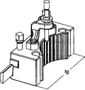 Držiak sústružníckych nožov vymeniteľný typ CT-K veľ. C SRW
