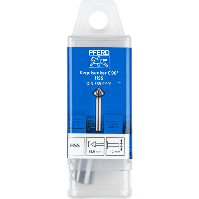 PFERD TOOLS Vrtacie a ponorné nástroje KES HSS DIN 335 C90° 28,0