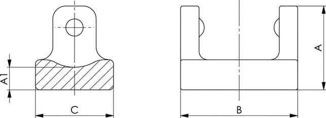 Kus tlakový 7600DGK-40/43 plocha hladká plast AMF