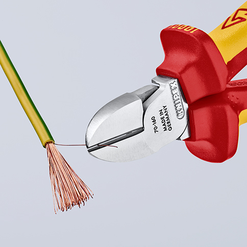 KNIPEX 70 06 160 T BK Bočné cvikacie kliešte izolované s multi-komponentnými úchopmi, VDE testované 