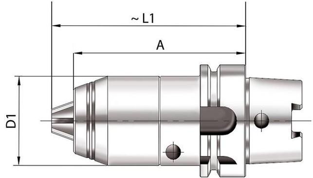 FORMAT Upínač vŕtací 1 - 16mm HSK 63 DIN69893 tvar A Format