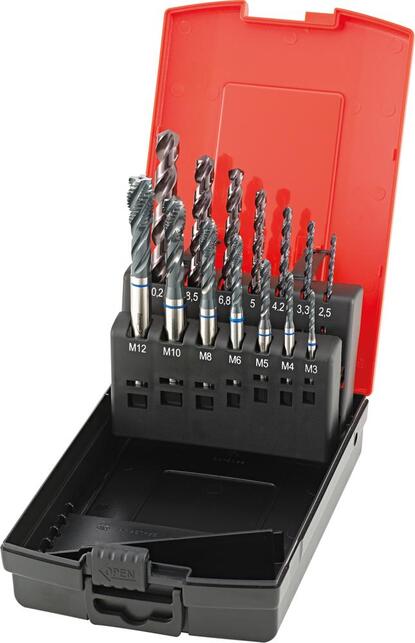 FORMAT Sada závitníkov strojných 14 diel M3 - M12 HSS-E inox 6H slepý Format GT