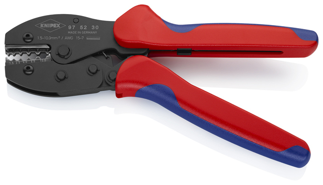 KNIPEX 97 52 30 SB PreciForce® Lisovacie kliešte s multi-komponentnými úchopmi leštené 220 mm