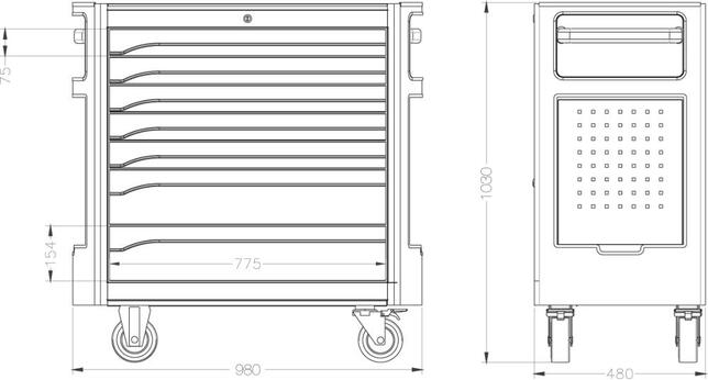 FORMAT Vozík dielenský 978x480x1000 7Z Format