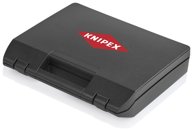 KNIPEX 97 52 63 Štvortŕňové lisovacie kliešte pre sústružené kontakty s multi-komponentnými úchopmi 
