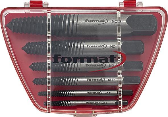 FORMAT Sada vyťahovačov šrobov M4-M24 6diel chrom-vanadium č.1-6 Format