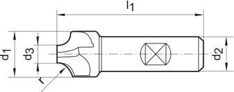 FORMAT Fréza konkávna 12mm Z4 HSS Co8 N DIN6518B Format