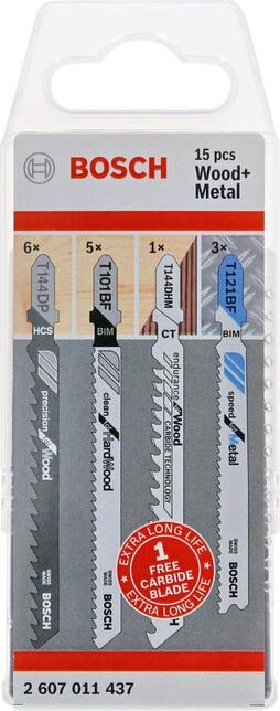 BOSCH Stichsägeblatt-Set Wood and Metal 15-teilig Bosch