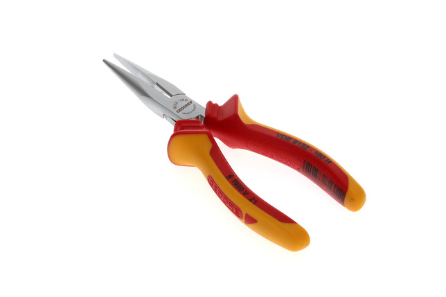 GEDORE VDE 8132-160 H Ploché okrúhle kliešte VDE s izolačným krytom 160 mm