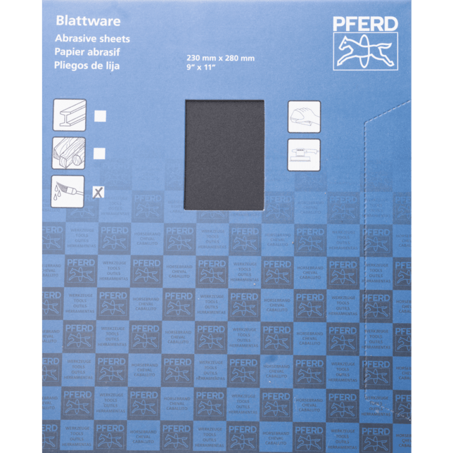 PFERD TOOLS Nástroje s povrchovou úpravou BP-W ECO FARBA 230X280 SiC 400